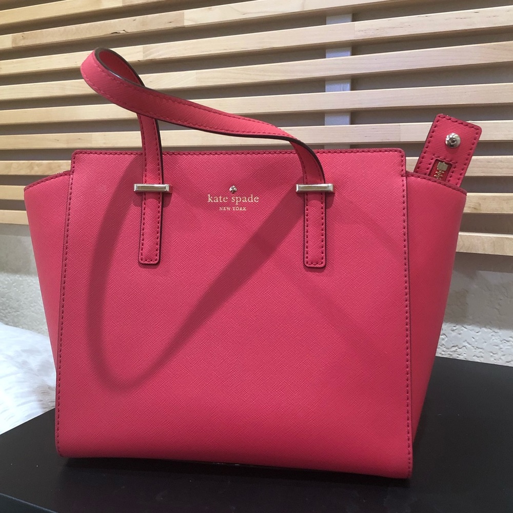 pink kate spade hand bag
